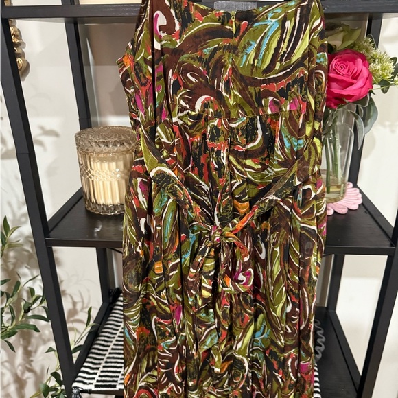 Chelsea & Theodore beachy Bohemian, Multicolor Maxi Dress size 6 - Picture 6 of 10